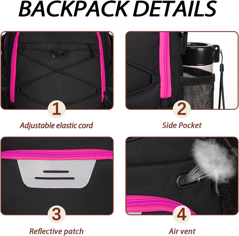 LARIPOP Basketball Bag,Basketball Backpack with Shoe Compartment and Ball Holder,Sport Bags for Soccer,Volleyball,Gym,Travel - Image 4